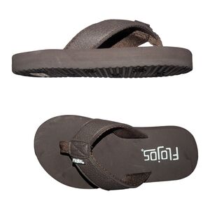 ✨5/$25 Kid / Boy/ Girl Flojos Brown Flip Flops